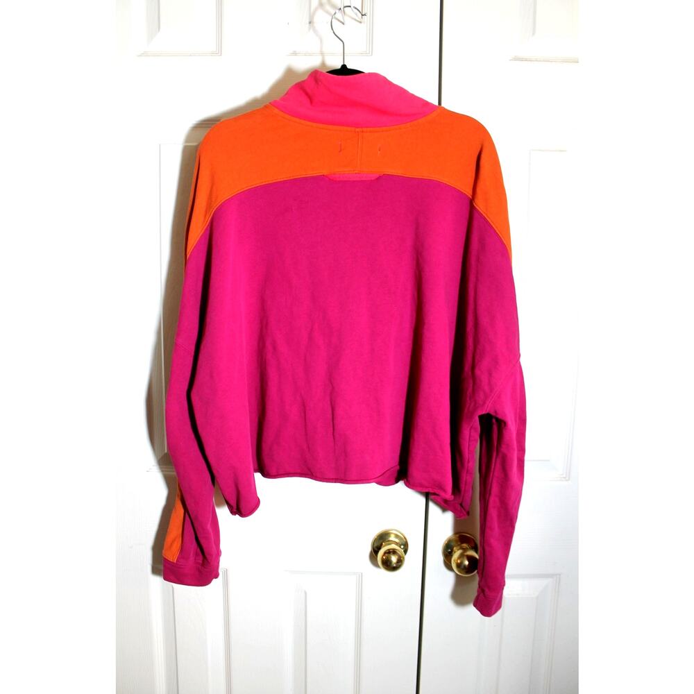 Natural Life 'Jess' Colorblock French Terry Quarter Zip Sweatshirt sz M - Picture 5 of 5